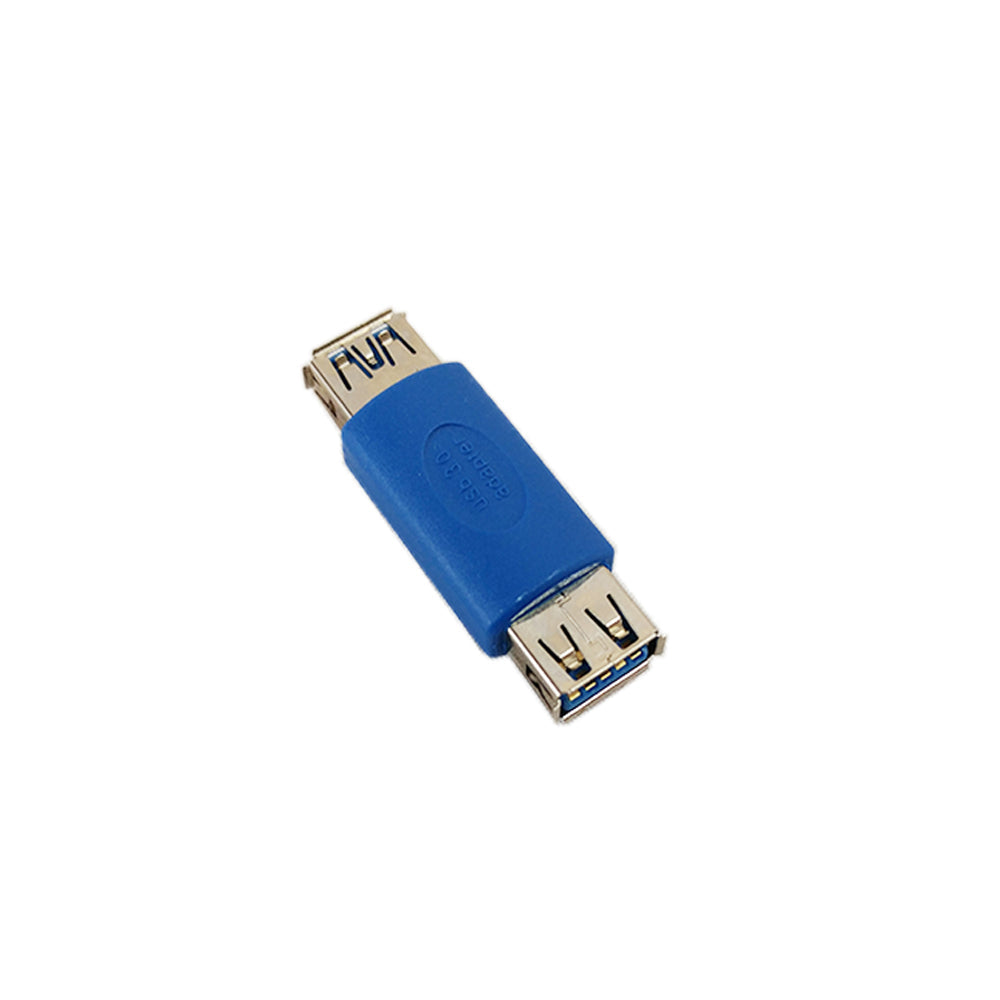 USB 3.0 A Female to A Female Adapter - Blue