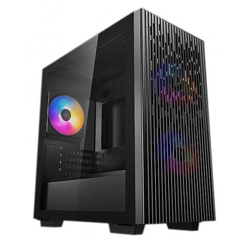 DeepCool Matrexx40 w/ 3x RGB LED FAN Micro-ATX Tower Case (Black)