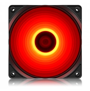 DeepCool RF120R High Brightness Case Fan w/ Built-in Red LED, New