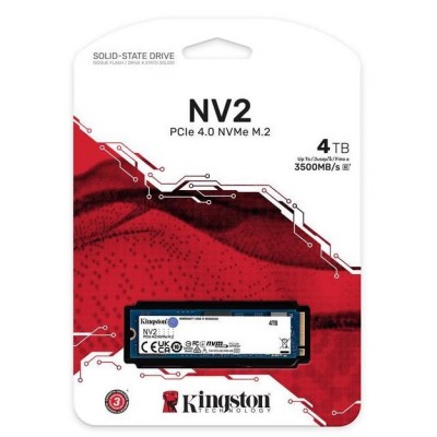 Kingston NV2 4TB M.2 2280 NVMe 4.0 x4 PCI-e SNV2S/4000G (Retail)