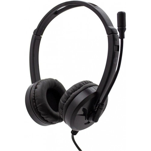 (3.5mm) HP Stereo Headphones (Headset) with Microphone 3.5mm (DHE-8009) Retail