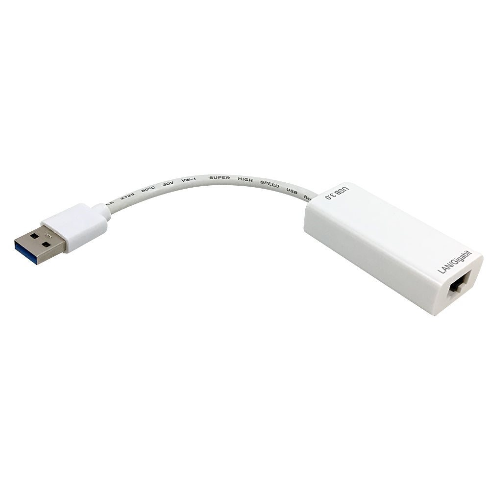 6 inch USB 3.0 A Male to RJ45 Female Gigabit Ethernet Adapter